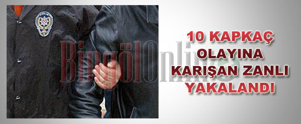 10 kapkaç olayına karışan zanlı yakalandı