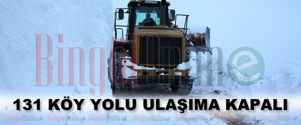 131 köy yolu ulaşıma kapalı