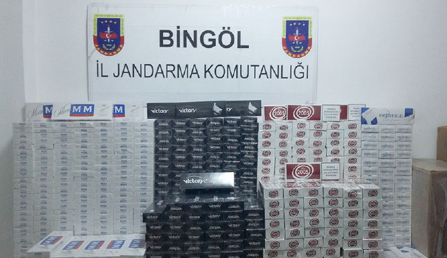 14 bin paket kaçak sigara yakalandı