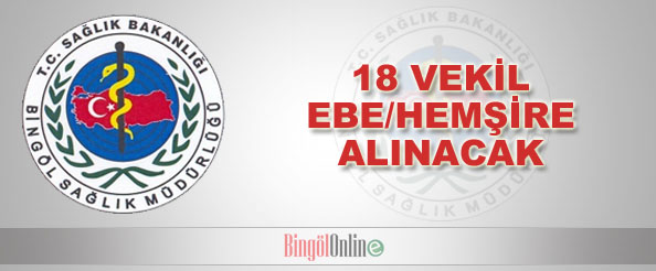 18 vekil ebe/hemşire alımı yapılacak