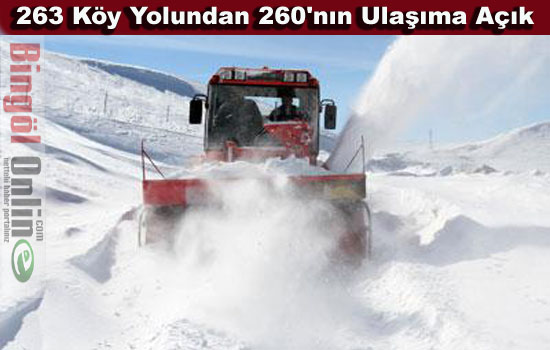 260 köy yolu ulaşıma açık