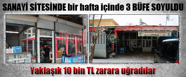 3 büfe soyuldu