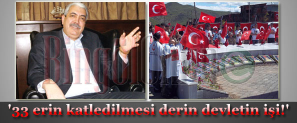 `33 erin katledilmesi derin devletin işi!`