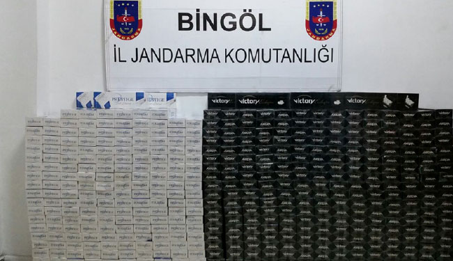 5 bin paket kaçak sigara yakalandı