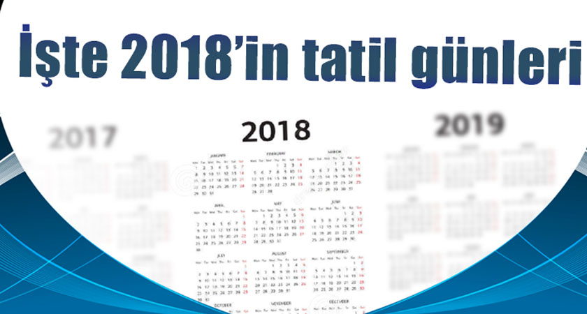 2018 yılında kaç gün resmi tatil var?