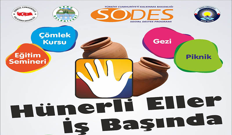 Genç`te Hünerli Eller işbaşında projesi