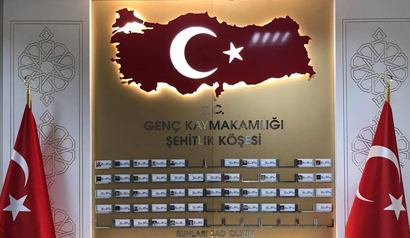 Şehitlik köşesi açıldı