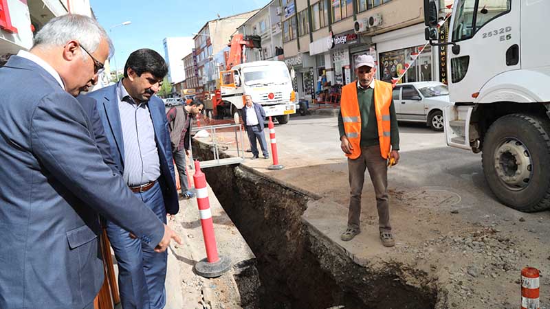 Barakazi doğalgaz çalışmalarını inceledi