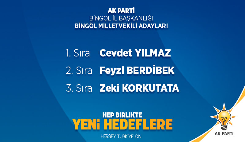 AK PARTİ ADAYLARINI AÇIKLADI!