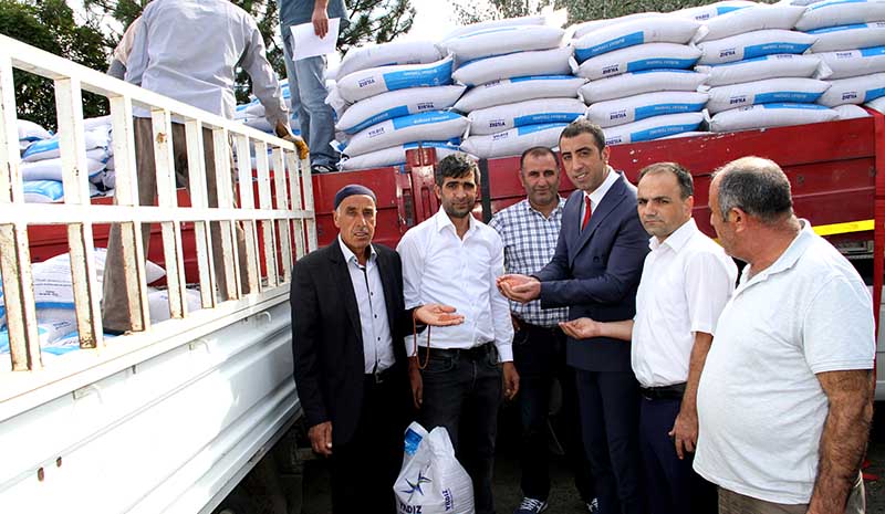 Çiftçilere 134 ton buğday dağıtıldı