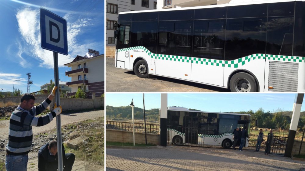 Yeşilyurt`a otobüs hattı açıldı