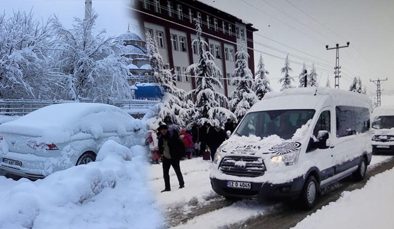 Kar yağışı sürücüleri zora soktu!