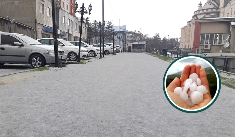 Bingöl`de sağanak ve dolu etkili oldu