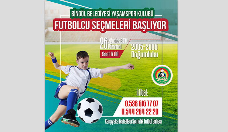 Futbolcu seçmeleri başlıyor