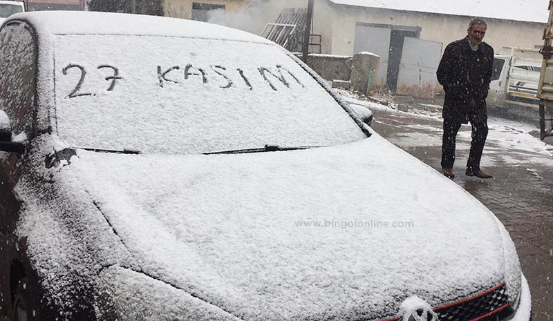 İlçelerde kar yağışı başladı