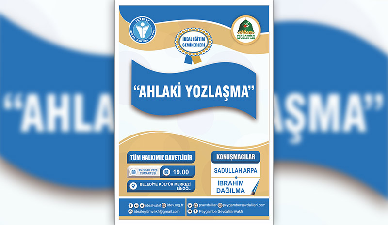 `Ahlaki Yozlaşma` semineri düzenlenecek