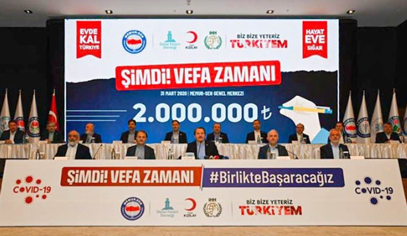 Memur-Sen`den 2 milyon liralık destek