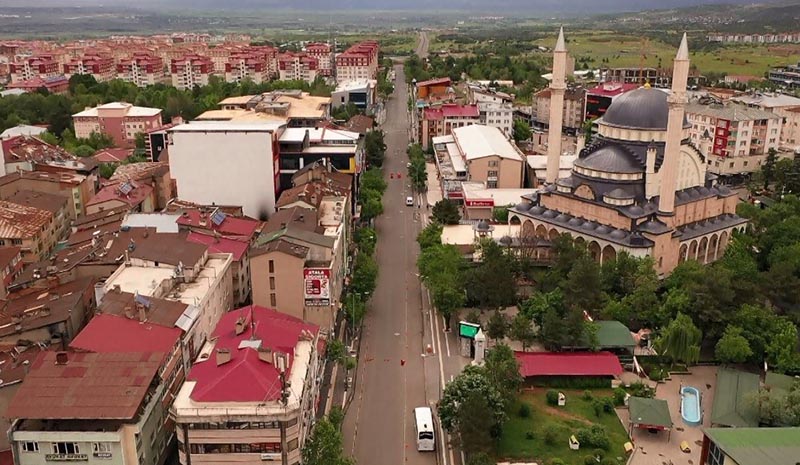 Kısıtlamaya uyan Bingöl havadan görüntülendi