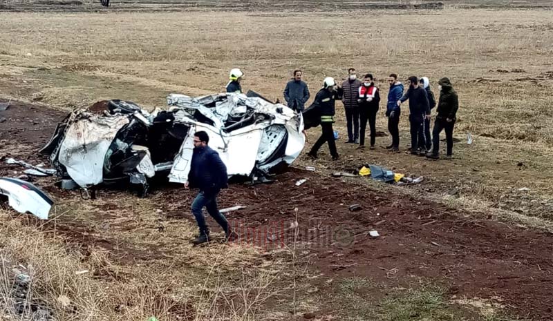 Bingöl`de feci kaza: 1 ölü, 2 yaralı