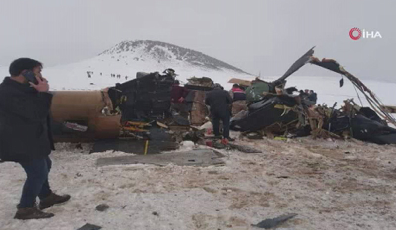 Askeri helikopter düştü: 9 askerimiz şehit, 4 askerimiz yaralı