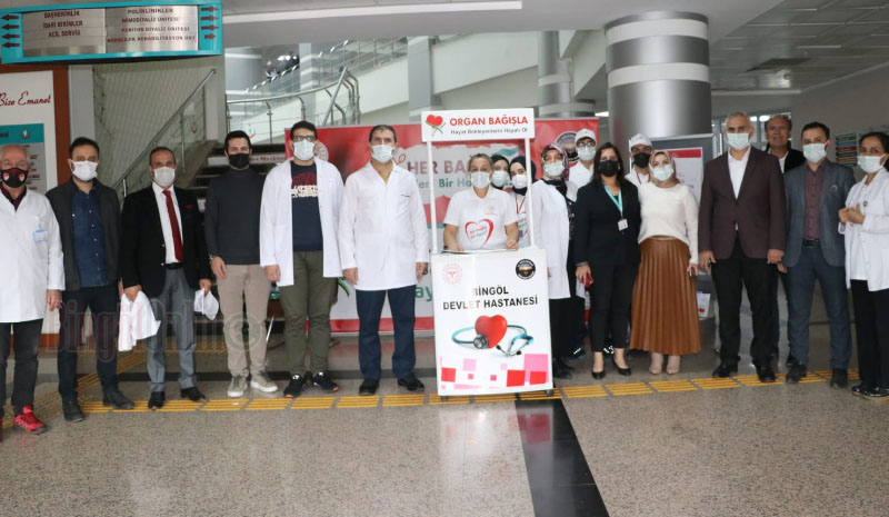 Devlet hastanesinde organ bağışı standı kuruldu