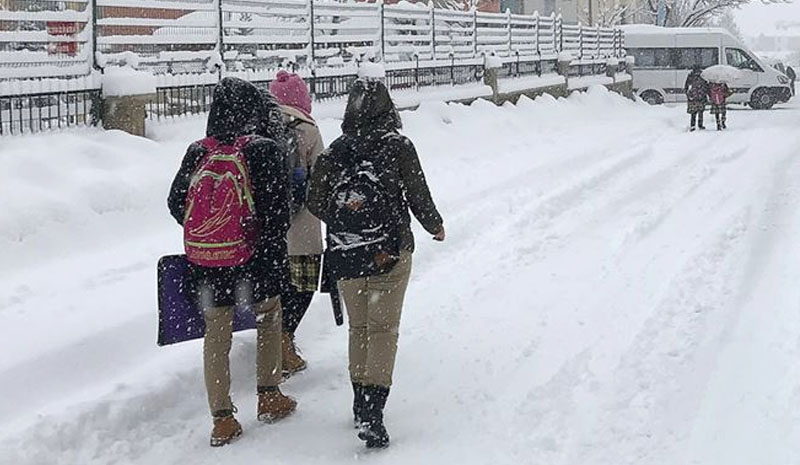 Kuzey ilçelerde yoğun kar nedeniyle okullar tatil edildi