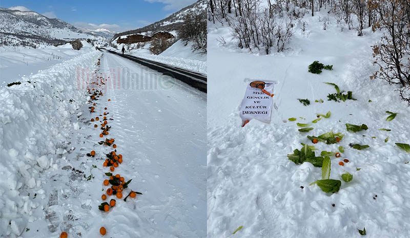 Sivil Gençlik Derneği doğaya yiyecek bıraktı