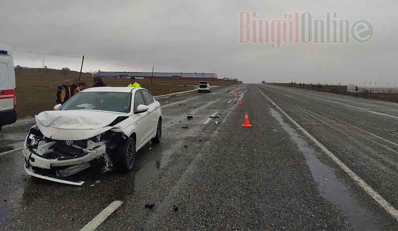 Bingöl`de trafik kazası