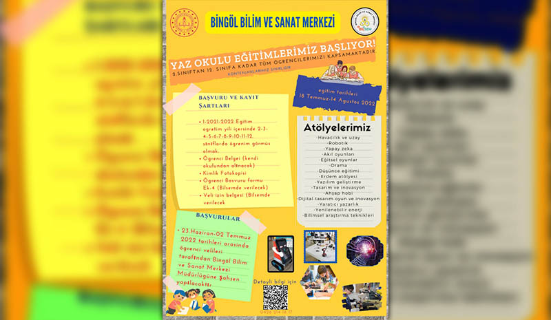 BİLSEM yaz okulları başlıyor