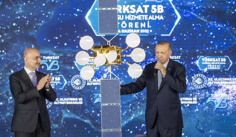 Cumhurbaşkanı Erdoğan Türksat 5B`yi hizmete aldı