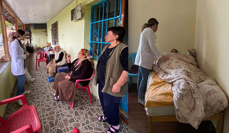 Köy köy gezip hastaları ziyaret ettiler