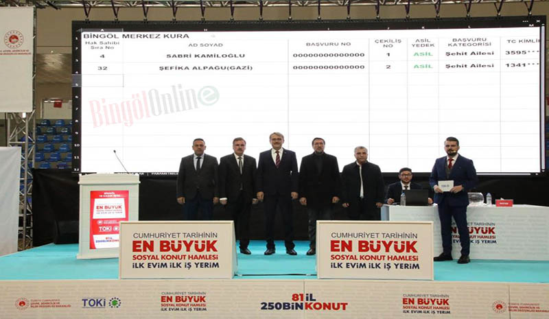 `İlk evim` kuraları çekildi, ismi çıkanlar büyük sevinç yaşadı