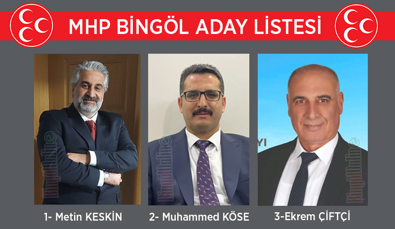 MHP Bingöl aday listesi belirlendi