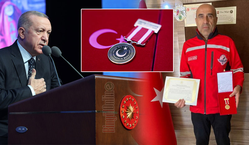 Bingöl İtfaiye Ekibine Devlet Üstün Fedakârlık Madalyası Verildi