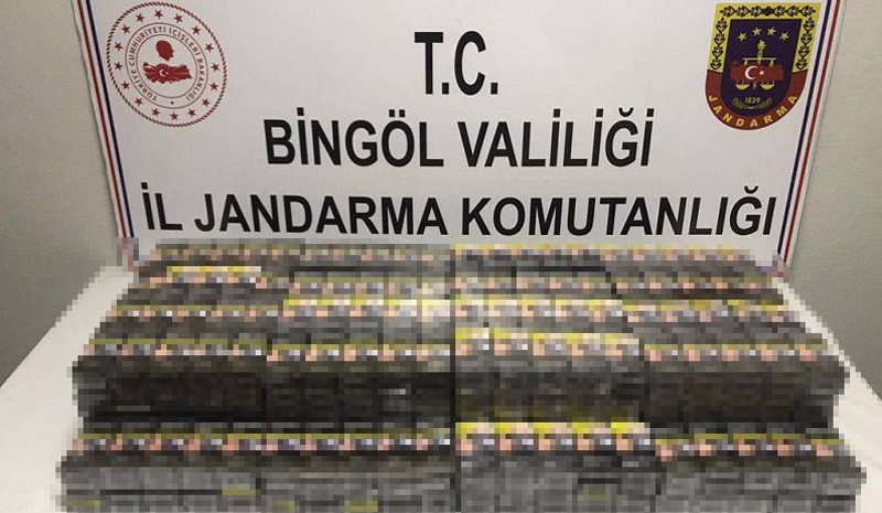 Bingöl`de 720 paket kaçak sigara ele geçirildi