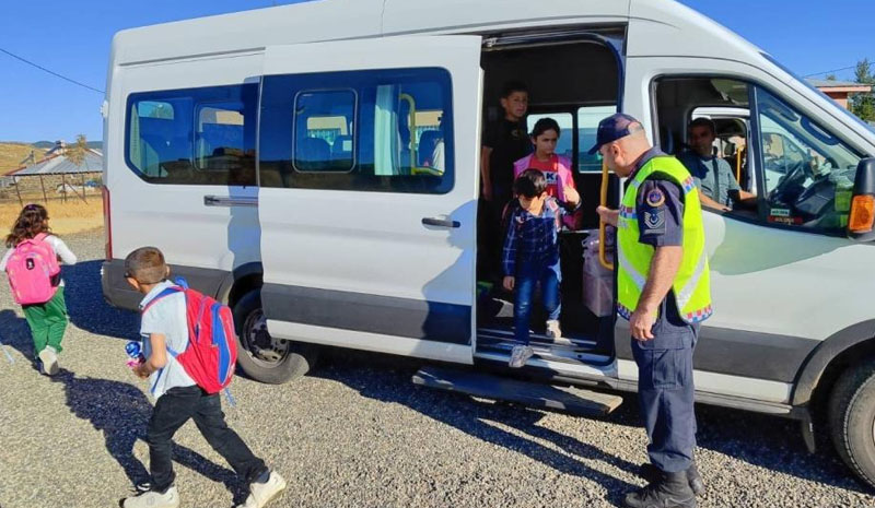 Bingöl`de öğrencilere trafik eğitimi