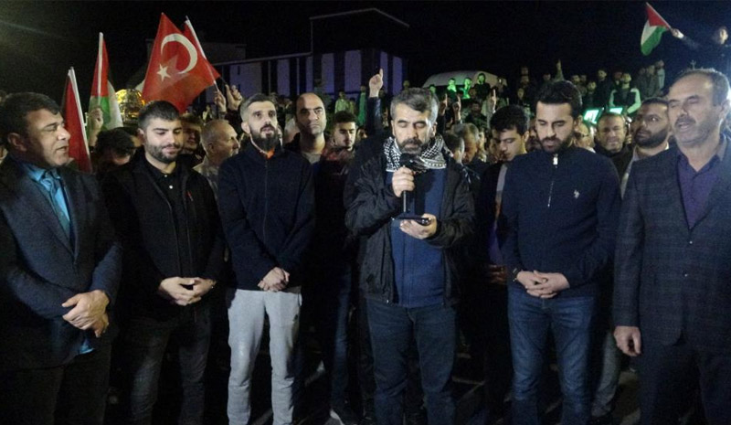 Bingöl`deki STK`lar, İsrail`in saldırılarını protesto etti