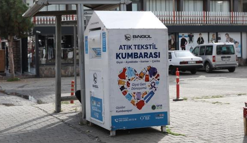 Bingöl`de iki haftada 3 ton 652 kilo tekstil atığı toplandı
