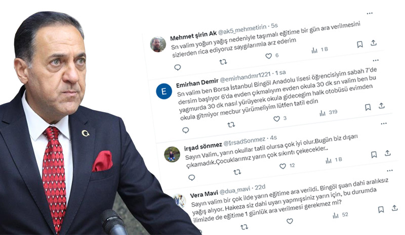 Vali Usta, `tatil` çağrısına yanıt verdi!