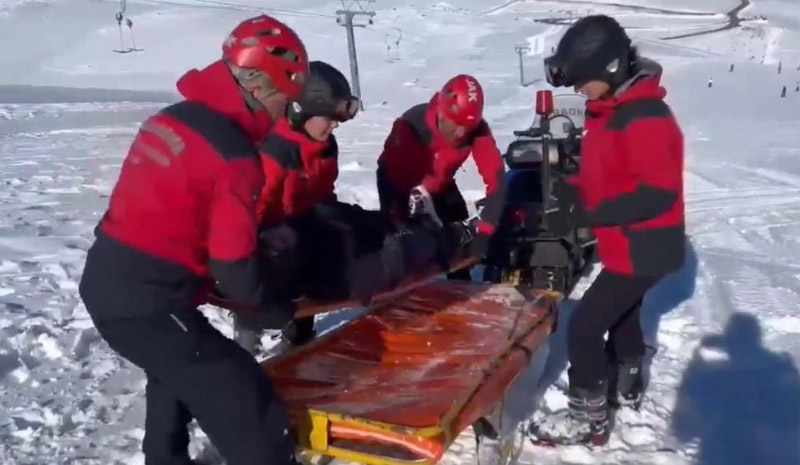 JAK timleri Bingöl`de kayakseverlerin güvenliği için görev başında