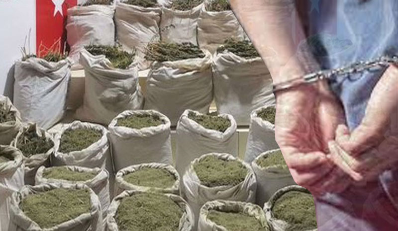 1 ton 180 kilogram uyuşturucu madde ele geçirildi