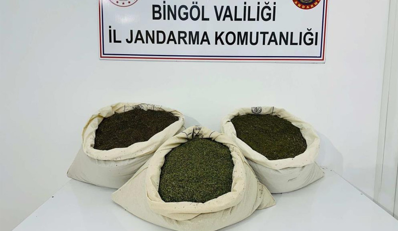 Bingöl`de 34 kilogram uyuşturucu ele geçirildi
