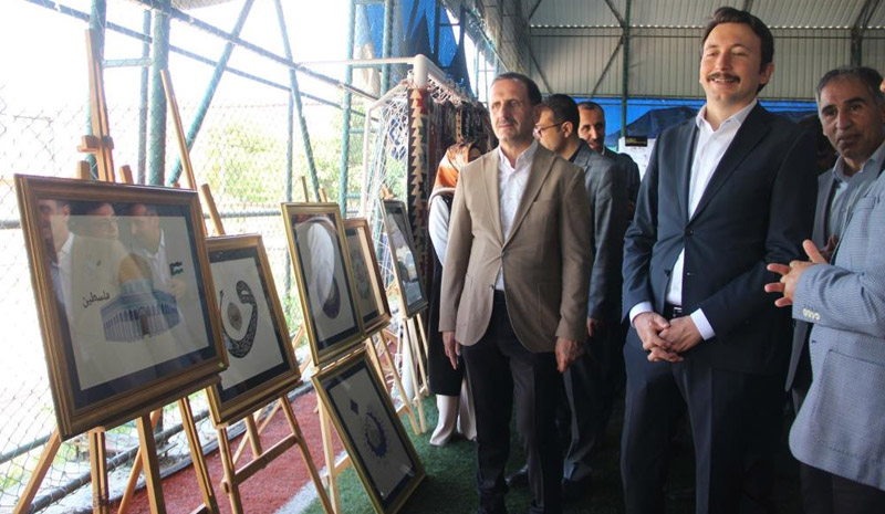 Solhan`da 192 kurs için yılsonu sergisi açıldı