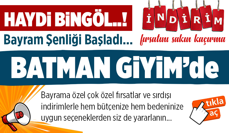 Batman Giyim`den Kampanya