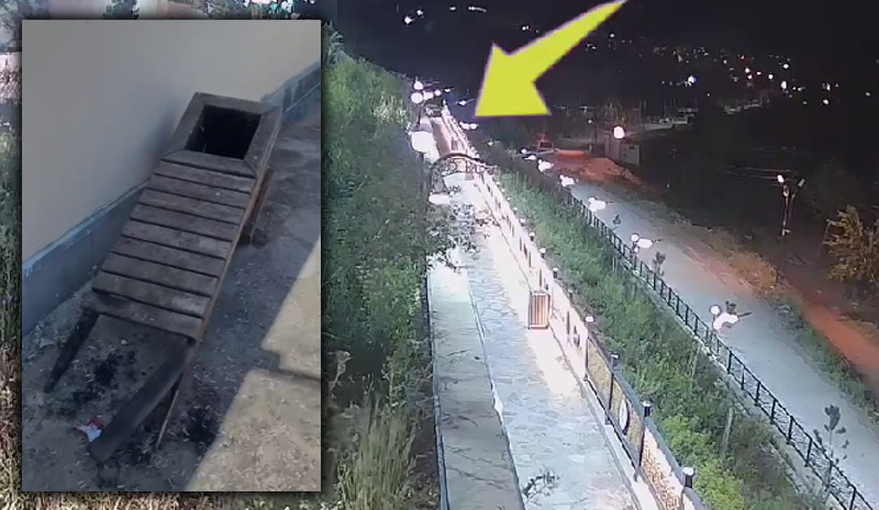 Bingöl`de bir gurup vandal, bankları ateşe verdi!