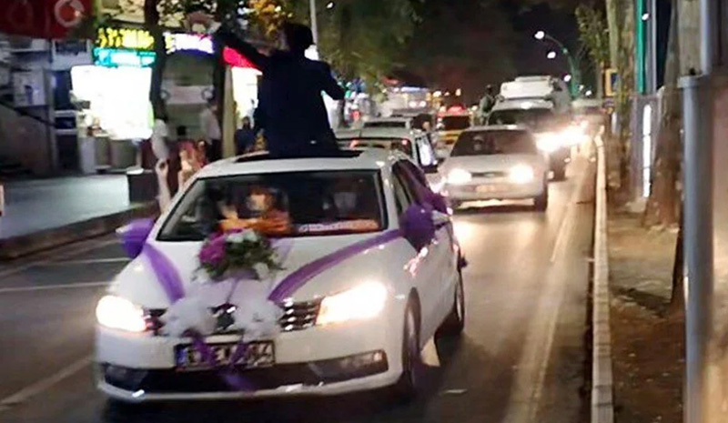 Bingöl`de düğün konvoylarına ceza yağdı!