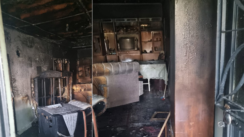 Yakalanmadan önce bu evi yaktı!