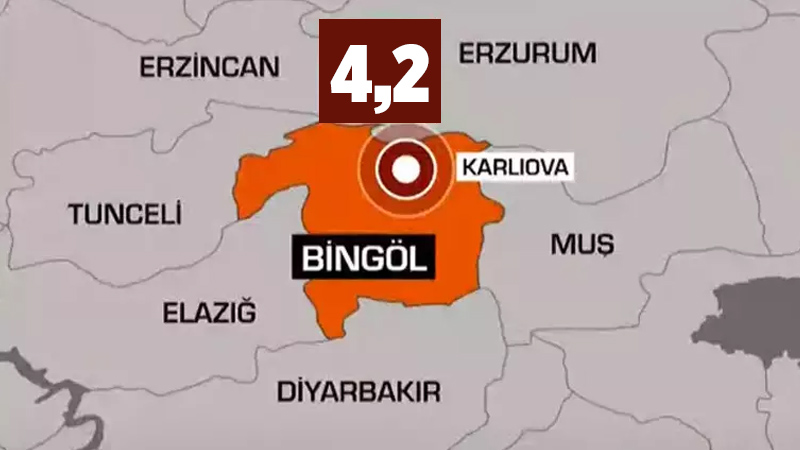 Bingöl`de deprem! 4,2