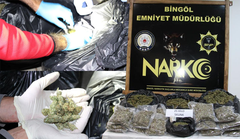Bingöl`de uyuşturucu tacirlerine gece operasyonu!