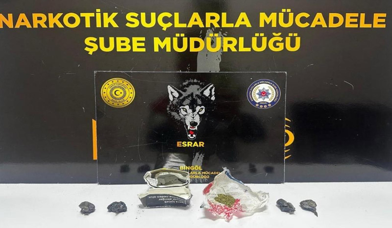 Bingöl`de uyuşturucu ele geçirildi